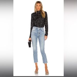 Revolve Luciana bodysuit in black by LPA size XS NWT